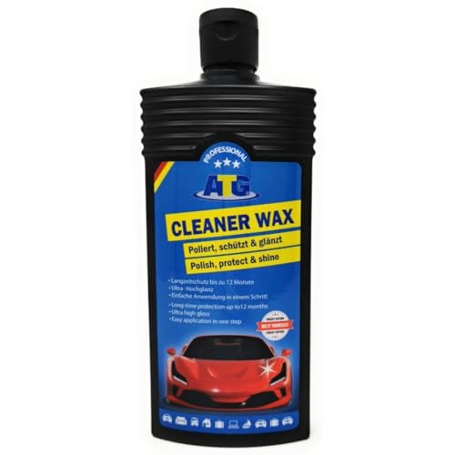 ATG Autowax Autowachs mit Langzeitschutz Hochglanzpolitur geeignet für alle Bunt- und Metalliclacke Schutz und Pflege für den Autolack Reiniger Wachs autowax versiegelung coatingwax (430ml)