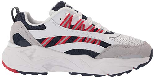 Umbro Mens Neptune Sneaker, White Dark Navy Vermillion, 6.5 Us #TOP5