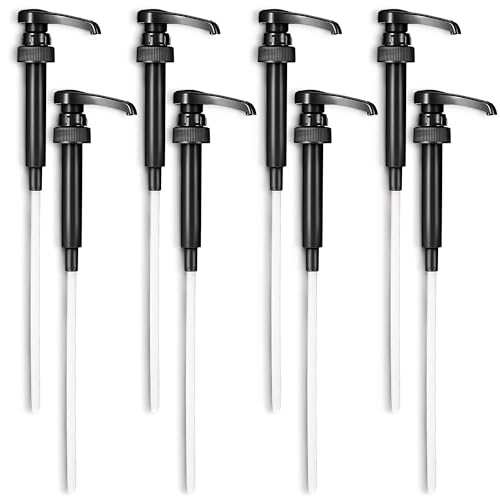 8 Pcs Coffee Syrup Pump Dispenser - 12.4