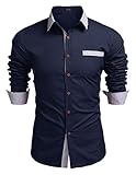Hochreine Baumwolle-Stoff und ein Kontrastdesign machen dieses Button-Down-Shirt zu einer Wahl für jeden Anlass