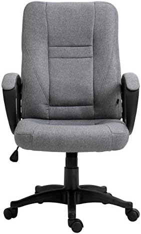 Cherry Tree Furniture Swivel Grey Fabric Swivel Desk Chair Office Chair