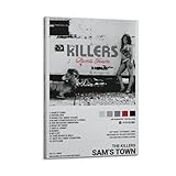 PLLILYBR Póster de The Killers de Sam's Town para decoración de sala de estar, lienzo de pared moderno, póster para dormitorio familiar, 30 x 45 cm, estilo marco