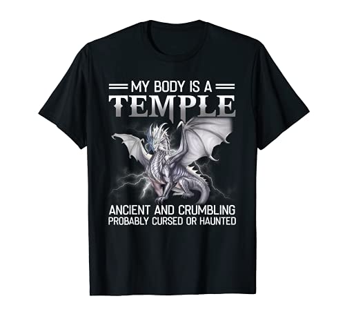 Dragón Mi Cuerpo Es Un Templo Antiguo Desmoronándose Probablemente Maldito Camiseta