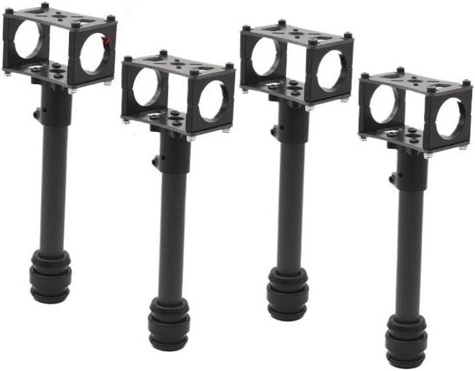 4 Axis Multi Rotor Drone Fixed Carbon Fiber Landing Gear Height 150mm Kit for Four Axis Multi Rotor Quadcopter Drone Spare Part (Color : for 25mm Tube 200mm)