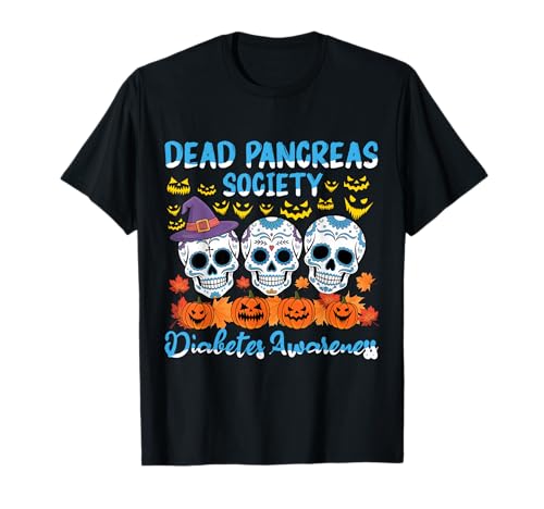 Dead Pancreas Society Diabetes Conciencia Espeluznante Halloween Camiseta