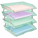 Acrimet Facility Letter Tray 4 Tiers (Clear Green Color)