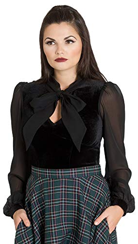 Preisvergleich Produktbild Hell Bunny Gabriella Top Frauen Bluse schwarz L