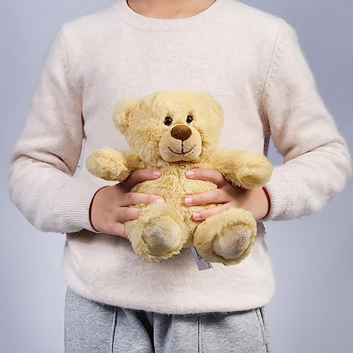 Benben Teddy Bear Stuffed Animal, 5 Packs 10 Inch Small Teddy Bear Bulk, Baby Bear Plush Toy For Baby Shower Decoration, Gifts For Kids Baby, Girls, Boys, Birthday (Brown) #TOP1