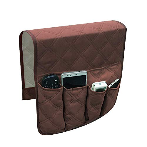ITODA Organizer impermeabile per divano, poltrona, bracciolo, antiscivolo, da appendere, con tasca porta telecomando per TV, durevole, salvaspazio, per telefono, libri, riviste, iPad, tablet