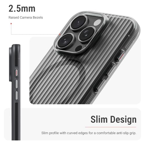 Image of DailyObjects PC Beam 2.0 Magnetic Protective Case Cover Compatible with iPhone 15 Pro Max|Magsafe|Camera & Body Protection|Anti Shock,Scratch Resistant|Precise Cutouts Design|Wireless Charging-Black