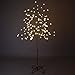 Lightshare Cherry Blossom Tree 5FT 128 LED Lighted Tree for Decoration Inside and Outside, Home Patio Wedding Festival Christmas Decor, Warm White