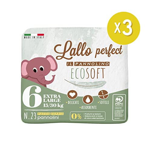 LALLO PANNOLINI ECOSOFT XL - TG 6 15/30KG - 69pz