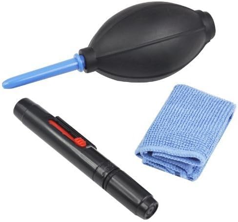 Camera Cleaning Kit - 3 in 1 Cameras Lens Screen Cleaning Dust Pen Blower Brush Clean Cloth Kits Camera Cleaning Accessories for DSLR Cameras