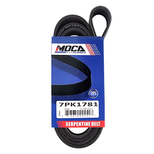 MOCA 7PK1781 EPDM Serpentine Belt Compatible with 2003-2007 for Honda