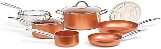 Copper Chef Cookware 9-Pc. Round Pan Set, Aluminum and Steel with Ceramic Non-Stick