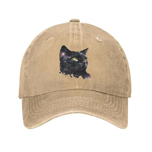 Casquette de baseball chat noir pour le sport en plein air cet été