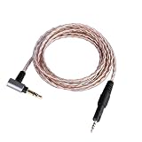 3APLUS M50x ヘッドホンケーブル 3.5mm ヘッドホン交換用 アップグレードケーブル 6N 単結晶銅 ATH-M50X/M40X/M60X/M70X/R50X に適合 3.5mm 3極ステレオ 1.3M