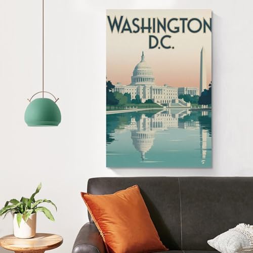 Décoration murale salon toile Washington D.C. 50x75 cm - 4