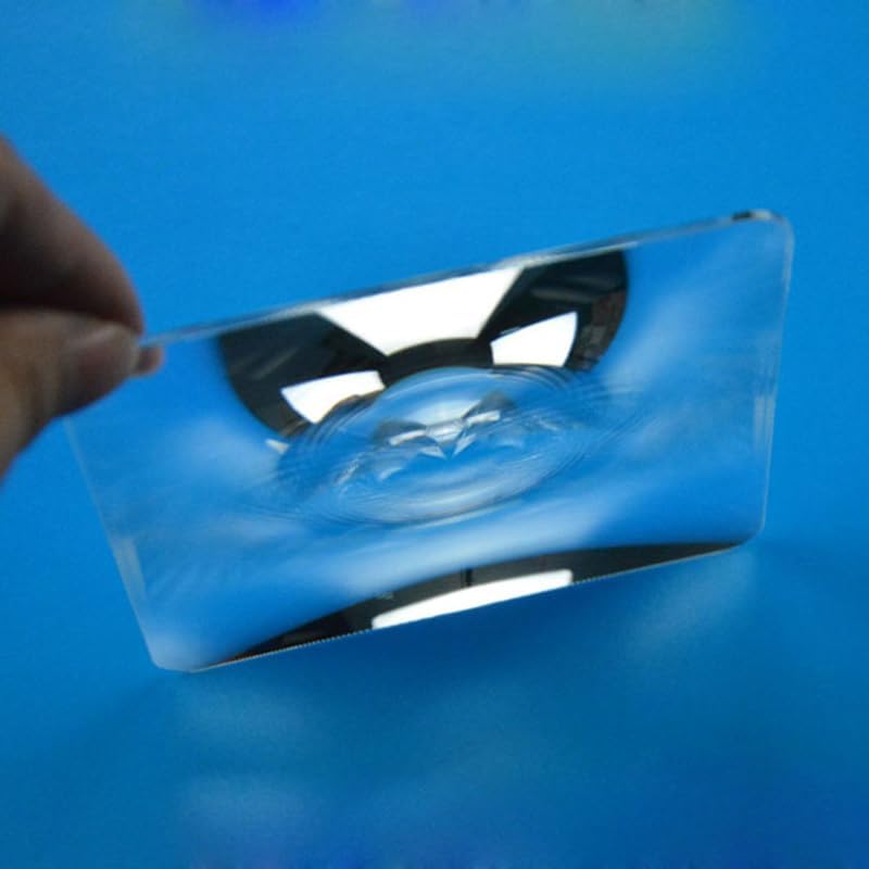 Southst 140x90mm Rec Optical Plastic Fresnel Lens Focal Length DIY Projector Plane Magnifier,Solar Concentrator Lens 1PC (Diameter: 140x90mm/Focal Length: 220mm)