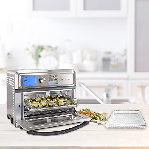 Air Fryer Basket, Compatible With Cuisinart Toa-60 Serie/Toa-65 Air Fryer, Oven Crisper Basket,Cuisinart Air Fryer Toaster Oven Replacement Tray,304 Food-Grade Stainless Steel Wire Rack #TOP5