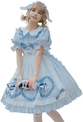 Amazon コスチューム 衣装 コスプレ ロリータ 服 ワンピース アニメ メイド ゴシック 女性 コスプレ衣装 大人 ロリィタ ロリータコスプレ ゴスロリ ロリ 仮装 パーティ イベント ミニ ドレス グッズ ファッション 甘ロリ アマロリ 余興 可愛い レディースfxy1371 Xl