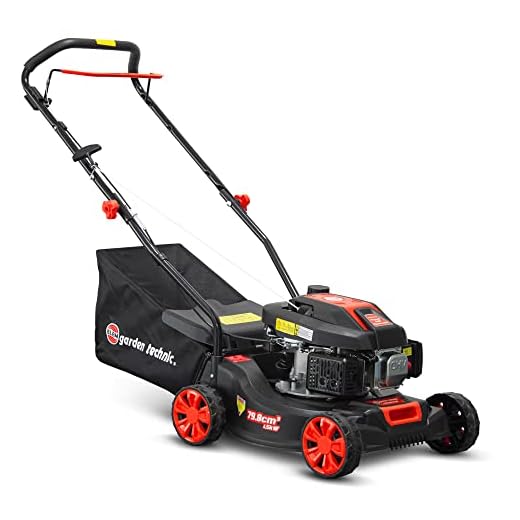 Tondeuse thermique poussée 79.8CC avec carter en plastique - Elem Garden Technic