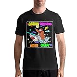 ONIAWO Action Bronson Mens Fashion Tshirt Short-Sleeved T-Shirt Cotton Printed Casual Tee Medium Black