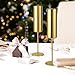 Qtencas 4 Pack Stainless Steel Champagne Flutes, Insulated Champagne Glasses Set of 4, 6oz Unbreakable Stemmed Champagne Glasses for Party Birthday Christmas Anniversary Wedding, Gold