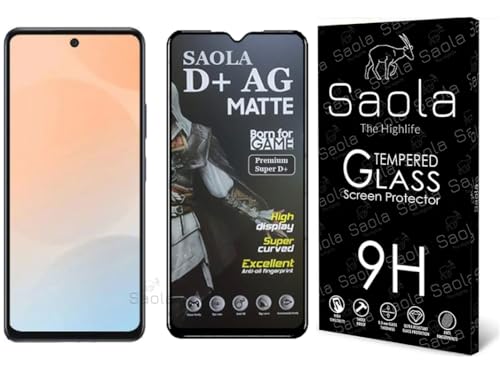 Saola® HD Matte Tempered Glass With 18H Hardness For Infinix Hot 50 Pro 4G (PACK OF 1) with Free Installation Kit. Full screen Coverage. Free Replacement If Received Damaged - 6.78 inch