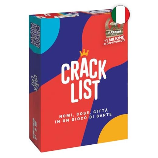 CRACK LIST I Divertente Gioco da Tavolo per Tutta la Famiglia I Gioco di Carte I 2-8 Giocatori I 10+Anni I Durata media: 30 min I Gioco di Società per li Amici I Italian