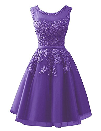 Robe de soirée élégante violette taille 48 sublimant la silhouette avec applications
