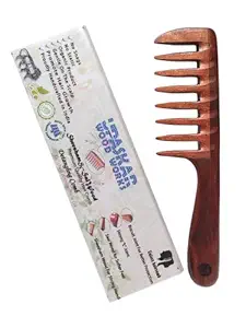 UPASKAR WOOD WORKS Curly Hair Detangling Comb