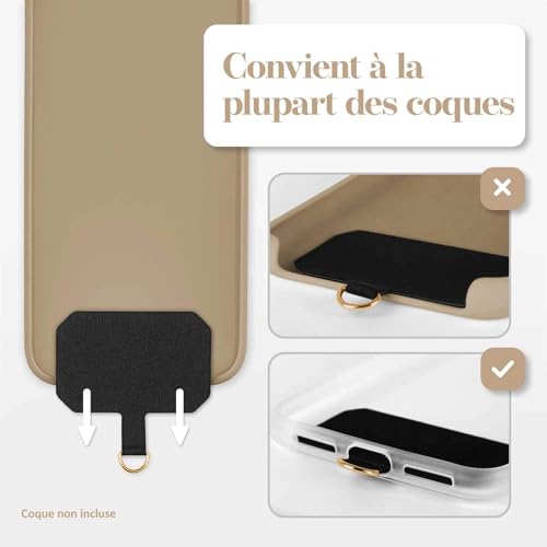 Chaîne de téléphone beige moex Unleash pour iPhone 7/8 Plus - 7