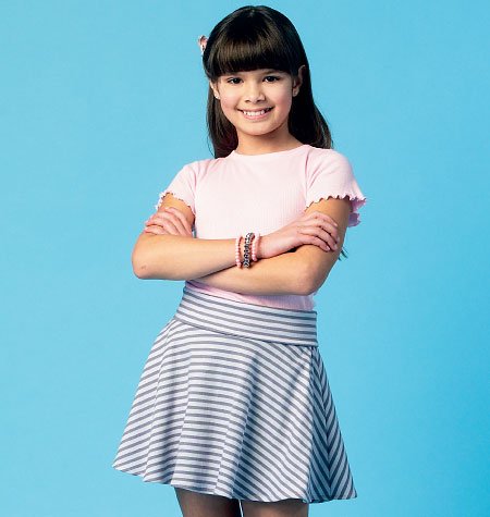 McCall 's Schnittmuster 6918 Kinder/Mädchen Bonbonfarben Größen: 7–44–12–14