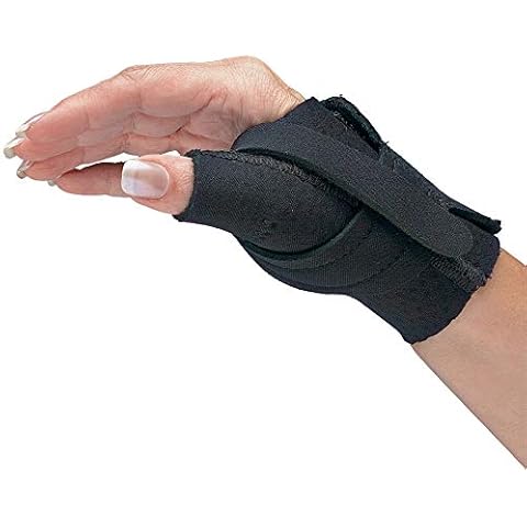 Comfort Cool Thumb CMC Restriction Splint. Available in Thumb Brace Provides Support, Compression. Indications - Arthritis, Tendinitis, Dislocations, Sprains, Repetitive Use. Left Medium Cover