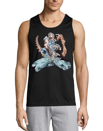 Débardeur anime 86 coton vêtement streetwear homme été et sport noir