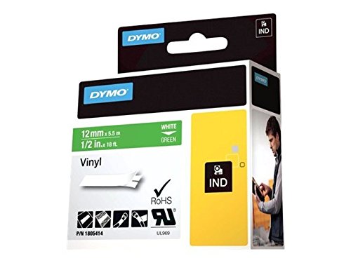DYMO Ind Rhino 1805414 Ruban adhésif vinyle Vert 12 mm x 5,5 m