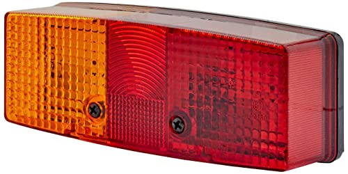 HELLA Feu arrière - Illumination - 24V / 12V - Montage en saillie/vissé - ECE - Couleur du voyant: rouge/jaune - Fiche: Fiche plate - gauche - Quantité: 1 -...