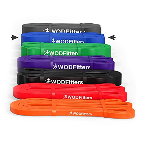 Image of WODFitters Pro Series Pull-Up Assistance Bands - Premium Resistance Loop Bands for Assisted Pull Ups, Muscle Ups, Strength Training & Mobility - Durable Bands for Functional Fitness