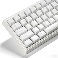 Amazon.co.jp: キーキャップ Womier ホワイトジェイド PBT ダブル