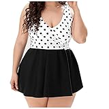 Ansenesna Tankini Damen Große Größen Bikini Bauchweg Push Up Badeanzug für Mollige Frauen Oberteil Große Brüste Bikini mit Bügel Bademode Triangle Zweiteiler
