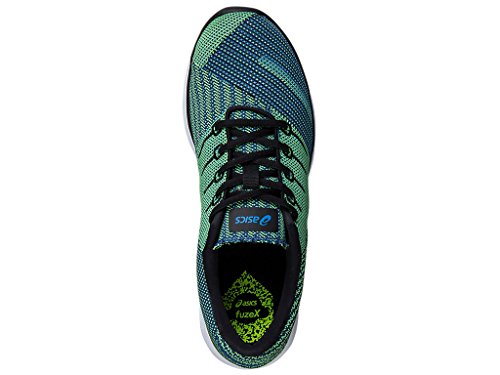 ASICS Men's fuzeX Knit, Blue/Black/Yellow, 9.5 D4