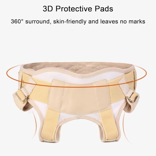 Faja para hernia para hombre y mujer, ajustable con 4 almohadillas de presión miniatura 3