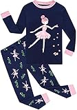 【Größe】Der pyjama mädchen langarm geeignet für frühling, herbst und winter, im Alter von 1-7 Jahren, einschließlich 92 98 104 110 116 122 .Wenn Ihre Kinder stärker oder größer als der Durchschnitt sind, kaufen sie bitte eine Größe größer.