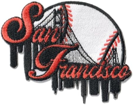 Smc Store City of San Francisco Baseball Logo Patch Embroidery Baseball Fan Favorite Team Iron On Sew On Embroidered Patch