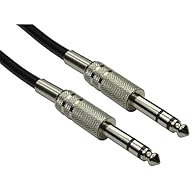 [1/4 MALE TO MALE] - The 6.35mm TRS stereo audio cable is ideal for connecting stereo equipment with a 6.35mm stereo / balanced socket. The nickel contacts support stereo and provide a higher quality finish. [NICKEL CONNECTORS] - Nickel connectors he...