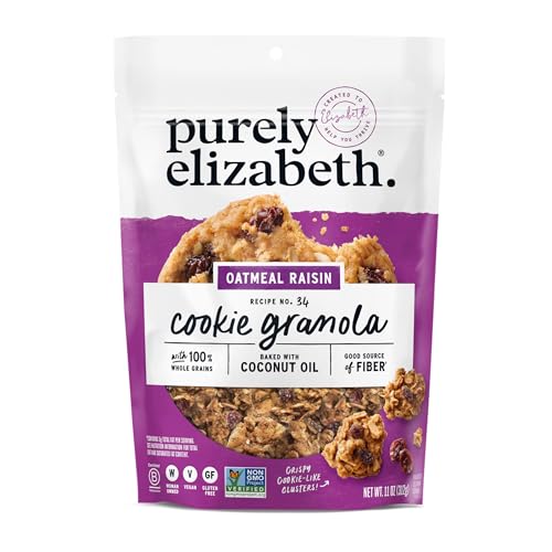 Image of Purely Elizabeth, Cookie Granola Oatmeal Raisin, 11 Ounce (Pack of 6)
