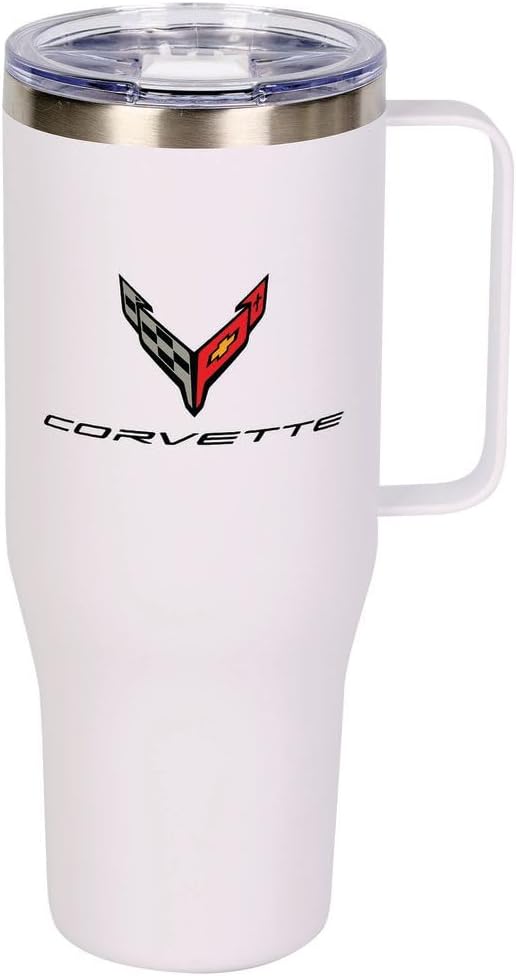 SR1 Performance C8 Corvette Denali 40oz Tumbler - Stainless Steel Vacuum Insulated Coffee Mug - Officially Licensed by GM