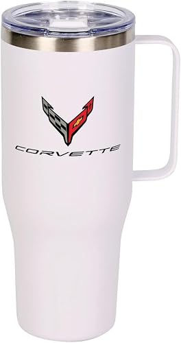 SR1 Performance C8 Corvette Denali 40oz Tumbler - Stainless Steel Vacuum Insulated Coffee Mug - Officially Licensed by GM