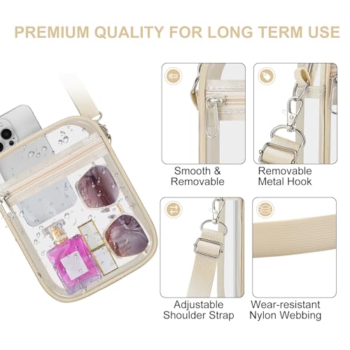 UEASE Clear Bag for Stadium Events, Small Women's Clear Purse by UEASE - Used condition - Image 5